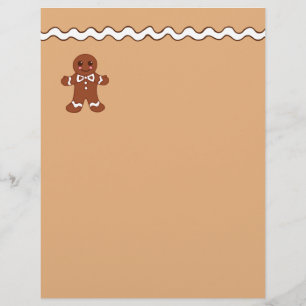 Lebkuchen-Kookie-Briefkopf-Papier
