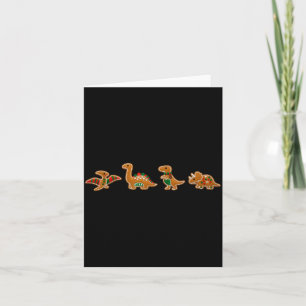 Lebkuchen-Kostüm-Dinosaurier-Weihnachtsplätzchen-B Karte