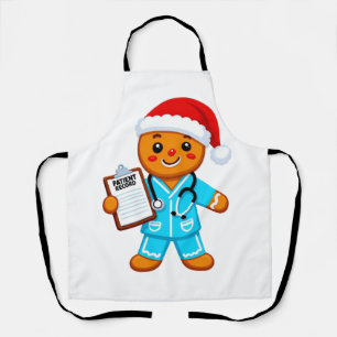 Lebkuchen-Krankenschwester Weihnachten 2026 Feiert Schürze