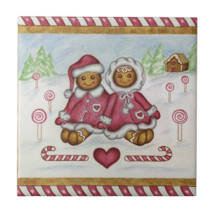 Lebkuchen-Küchen-Untersetzer Fliese