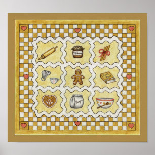 Lebkuchen-Kunstposter Poster