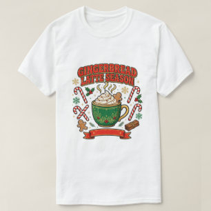Lebkuchen-Latte-Saison Weihnachts-T-Shirt T-Shirt
