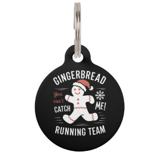 Lebkuchen-Laufteam-Weihnachtshumor Haustiermarke