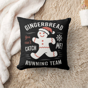 Lebkuchen-Laufteam Weihnachtshumor Kissen