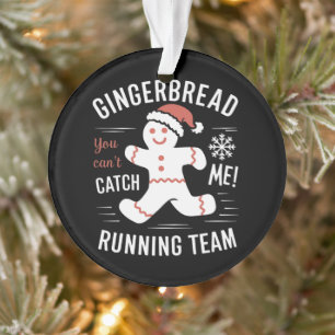 Lebkuchen-Laufteam Weihnachtshumor Ornament