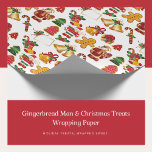 Lebkuchen Leckereien Wrapping Paper Geschenkpapier<br><div class="desc">Lassen Sie sich verzaubern mit unserem Gingerbread Man & Christmas Leckereien Wrapping Paper. Dieses reizvolle Design ist ein festliches Fest für die Augen, mit einem skurrilen Muster von Lebkuchenmännern, Bonbons, Glocken und Weihnachtsgebäck, die alle mit einem charmanten, bunten Detail. Es ist das perfekte Papier, um Ihre Geschenke so warm und...</div>