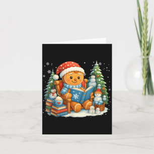 Lebkuchen-Lesebuch-Liebhaber Weihnachten Bücherwur Karte