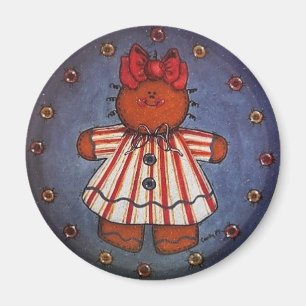 Lebkuchen-Mädchen-Magnet Magnet