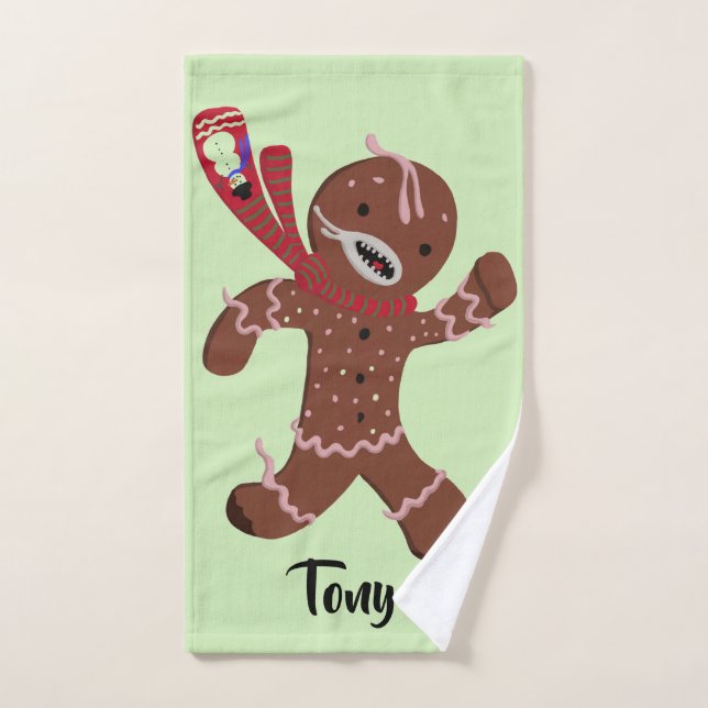 Lebkuchen-Mann-Betrieb Handtuch (Handtuch)