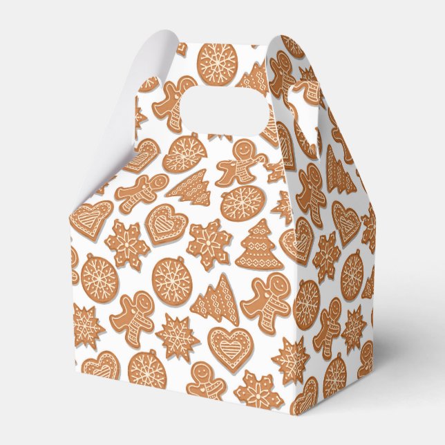 Lebkuchen Mann Cookies Niedlich Weihnachten Geschenkschachtel (Vorderseite)