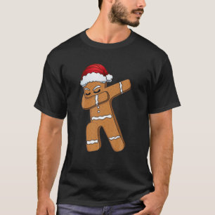 Lebkuchen Mann, der mit der Weihnachtsmannmütze We T-Shirt