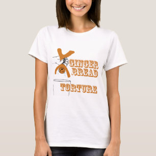 Lebkuchen-Mann-Folterungs-seltsamer Spaß T-Shirt
