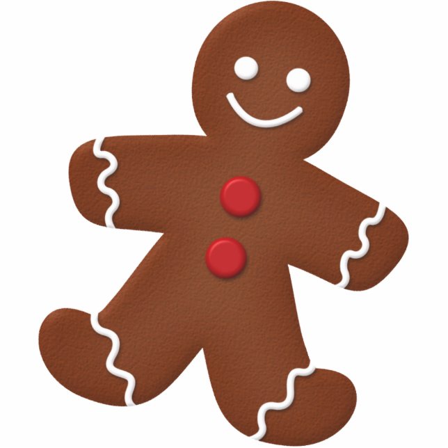 Lebkuchen-Mann Freistehende Fotoskulptur (Vorne)