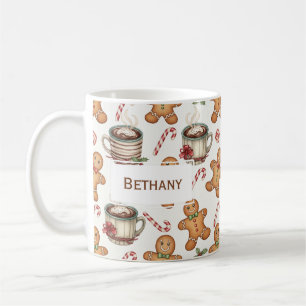 Lebkuchen-Mann-Keks Heiße Schokolade Weihnachtsges Kaffeetasse