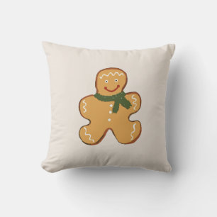 Lebkuchen-Mann-Keks-Illustration Feiertag Kissen