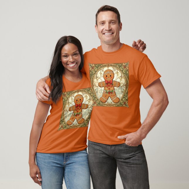 Lebkuchen-Mann-Kekse Festliches Weihnachten T-Shirt (Unisex)