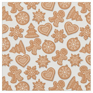 Lebkuchen-Mann-Kekse Süße Weihnachten Stoff