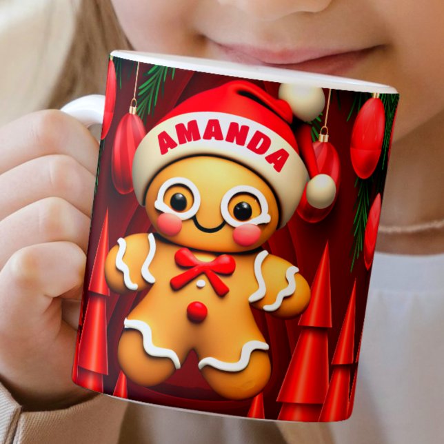 Lebkuchen Mann Personalisiert Kinder Heiße Schokol Kaffeetasse (Von Creator hochgeladen)