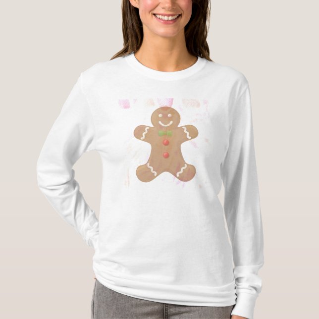 Lebkuchen-Mann-Sweatshirt T-Shirt (Vorderseite)
