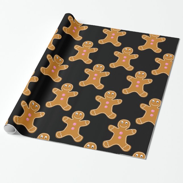 Lebkuchen-Männer Geschenkpapier (Ungerollt)