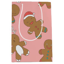 Lebkuchen Männer Pink Mittlere Geschenktasche