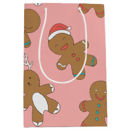 Lebkuchen Männer Pink Mittlere Geschenktasche Mittlere Geschenktüte