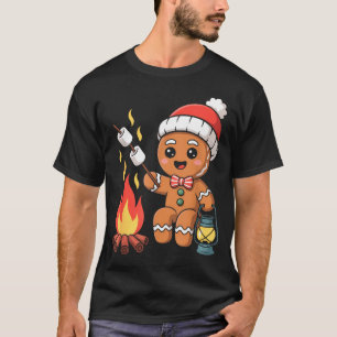 Lebkuchen Marshmallow Röster Camng Weihnachten T-Shirt