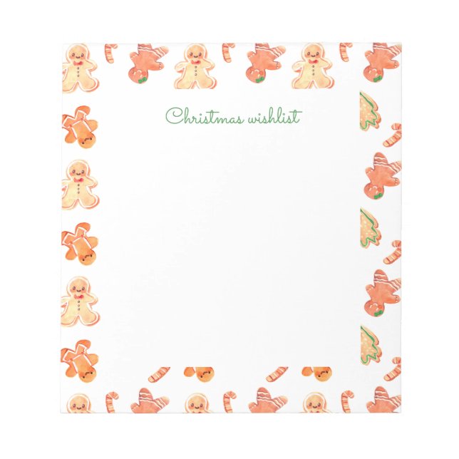 Lebkuchen Notizblock (Vorderseite)