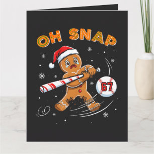 Lebkuchen Oh Snap 67 Baseball Dankeskarte