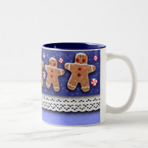 Lebkuchen-Plätzchen-Süßigkeiten besprüht Blau