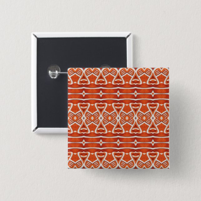 LEBKUCHEN Quadrat Pin Button (Vorne & Hinten)