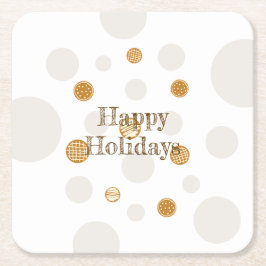 Lebkuchen Rechteckiger Pappuntersetzer