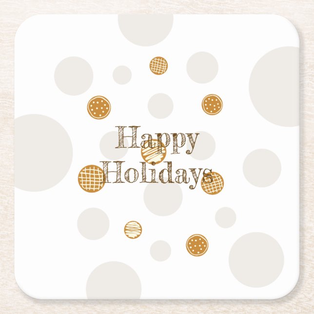 Lebkuchen Rechteckiger Pappuntersetzer (Vorderseite)