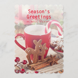 Lebkuchen-Rentier-Kekse Einladung