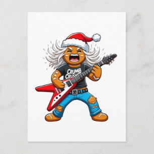 Lebkuchen Rock Gitarre Weihnachten 2026 Ferien   Postkarte