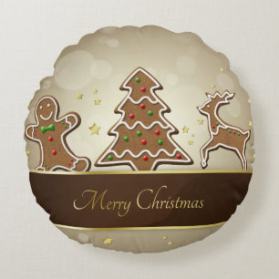 Lebkuchen Rundes Kissen