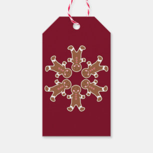 Lebkuchen-Schneeflocken-Geschenkanhänger Geschenkanhänger