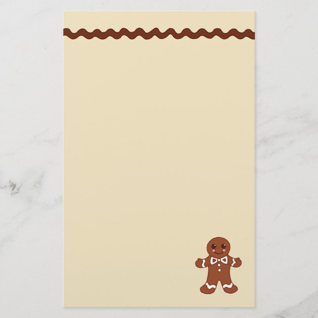 Lebkuchen-Schreibwaren Briefpapier (Vorderseite)