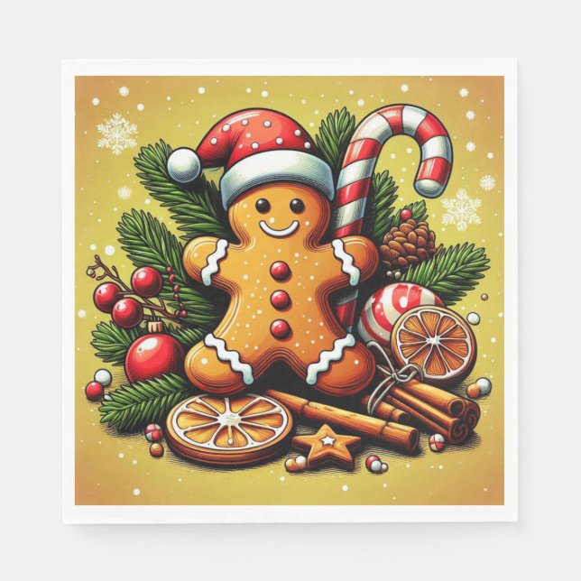 Lebkuchen-Servietten! Serviette (Vorderseite)