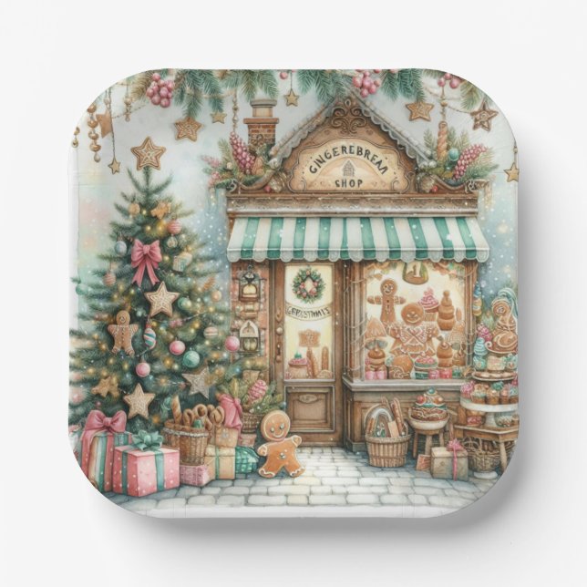 Lebkuchen Shop Pappteller (Vorderseite)