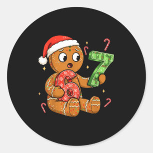 Lebkuchen Six Seven 67 Meme 6 7 Lustige Weihnachte Runder Aufkleber