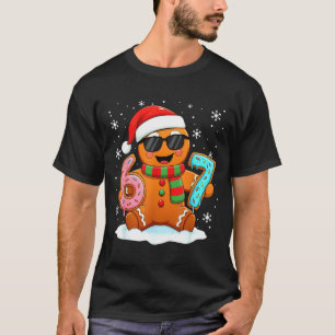 Lebkuchen Six Seven Bruh Lustiges Weihnachts-Meme T-Shirt