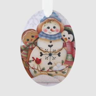 Lebkuchen Snowman Penguin Bär Ornament