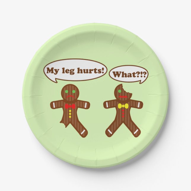 Lebkuchen-Spaß Pappteller (Vorderseite)