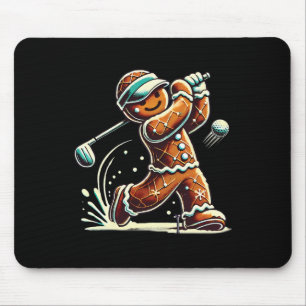 Lebkuchen spielt Golfball Weihnachten Golf Liebhab Mousepad