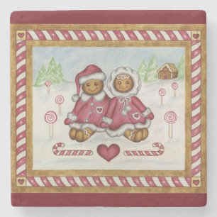 Lebkuchen-Steinuntersetzer Steinuntersetzer