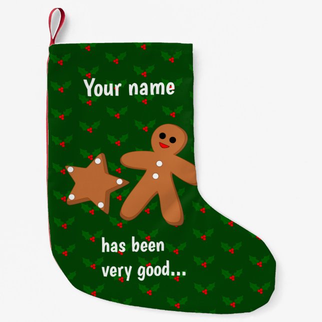 Lebkuchen-Stern - personalisieren Sie das Kleiner Weihnachtsstrumpf (Vorderseite)