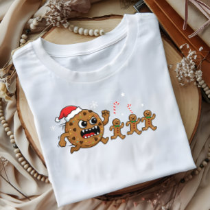 Lebkuchen-T-Shirt mit Weihnachtsmannhut-Bekleidung T-Shirt