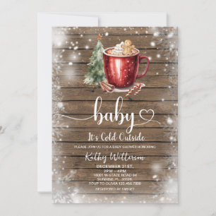 Lebkuchen-Tasse Weihnachten Baby Shower Einladung