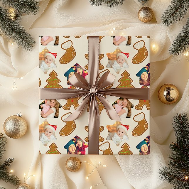 Lebkuchen und Foto Weihnachten Geschenkpapier (Photo christmas wrapping paper - Gingerbread)
